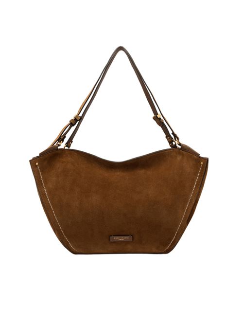 Borsa da donna in pelle scamosciata, a spalla, color cognac GIANNI CHIARINI | 12037CMPL099